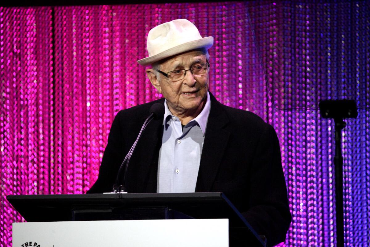 Television writer Norman Lear attends the Paley Center for Media's annual Los Angeles gala, celebrating television's impact on LGBT equality held at the Skirball Cultural Center.