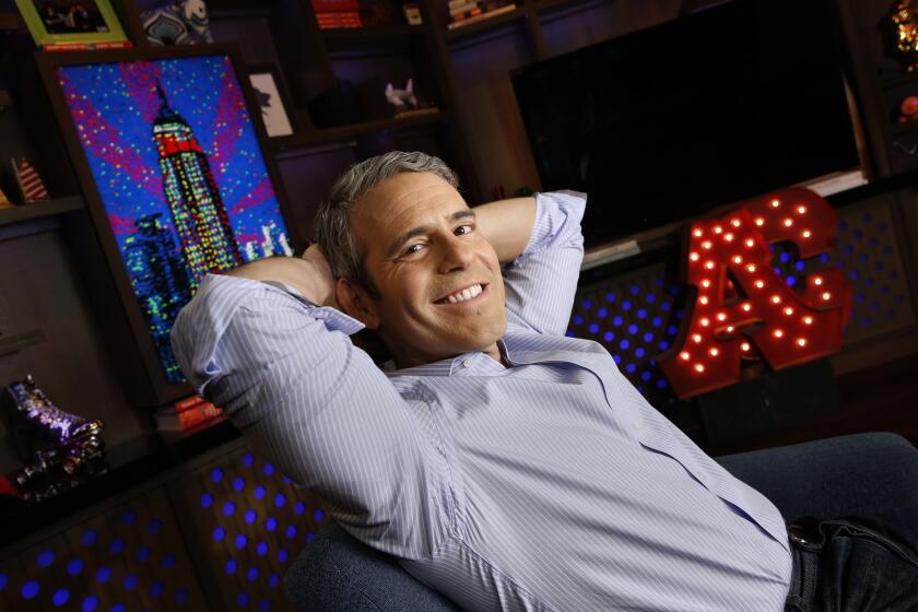 NEW YORK, NEW YORK--MARCH 21, 2017--Andy Cohen has his own show now on Bravo called Watch What happens Live. Photographed at his studio in Manhattan on March 21, 2017. (Carolyn Cole/Los Angeles Times)