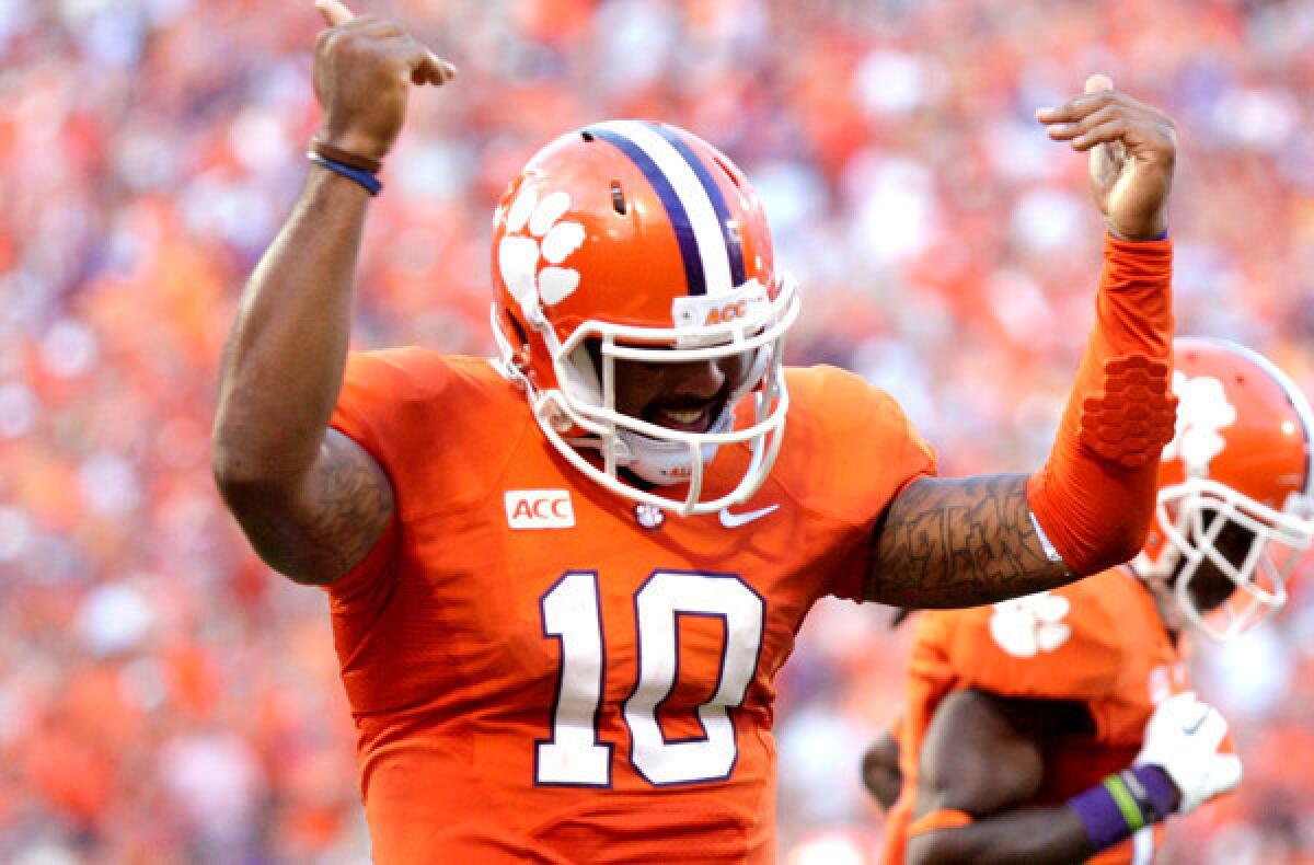 Quarterback Tajh Boyd and Clemson have had plenty to celebrate this season, opening with a 6-0 record.