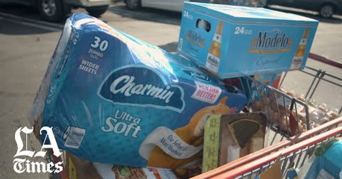 the line at this costco begins at 2 55 a m as coronavirus spooks shoppers los angeles times the line at this costco begins at 2 55