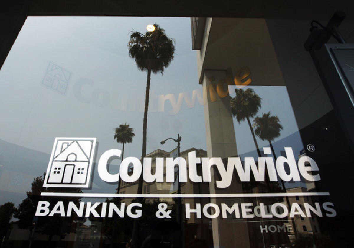 A federal jury in Manhattan found BofA liable for faulty loans its unit Countrywide Financial Corp. sold to mortgage finance giants Fannie Mae and Freddie Mac. Countrywide, a mortgage lending powerhouse based in Calabasas, was acquired by BofA during the height of the housing crisis in 2008. Above, a 2008 file photo of a Countrywide office in Beverly Hills.