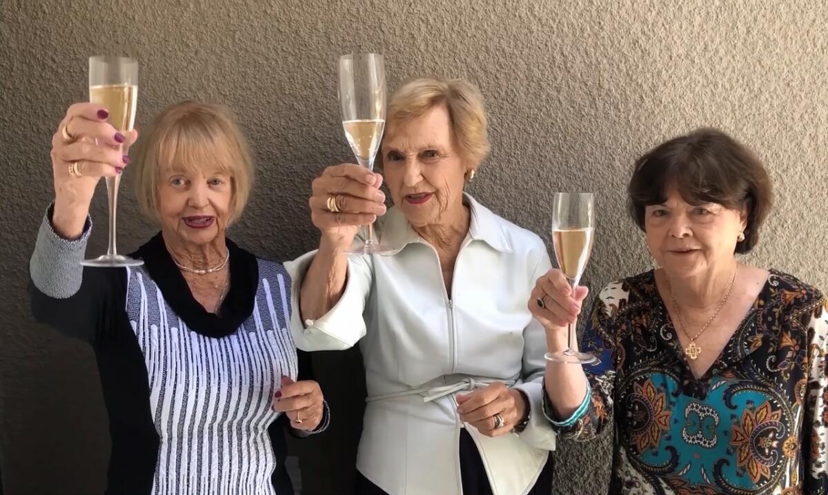 Pattie Wellborn, Barbara McColl and Karen Bowden, founding members of Achievement Rewards for College Scientists.