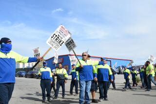 Sanitation workers with Teamsters Local 542 continue their strike on Friday, Jan. 14, 2022 in Chula Vista.