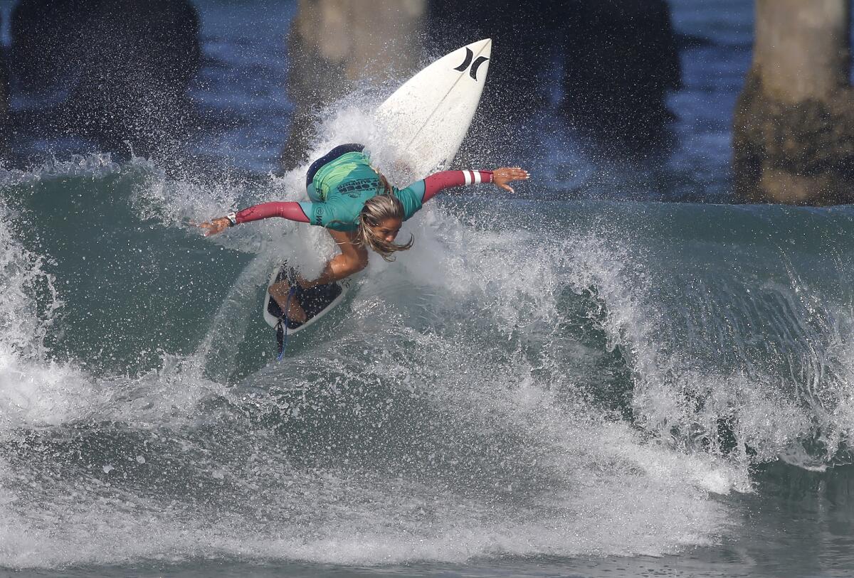 Huntington's own Sara Freyre will compete again in the women's main draw at the U.S. Open of Surfing this year.