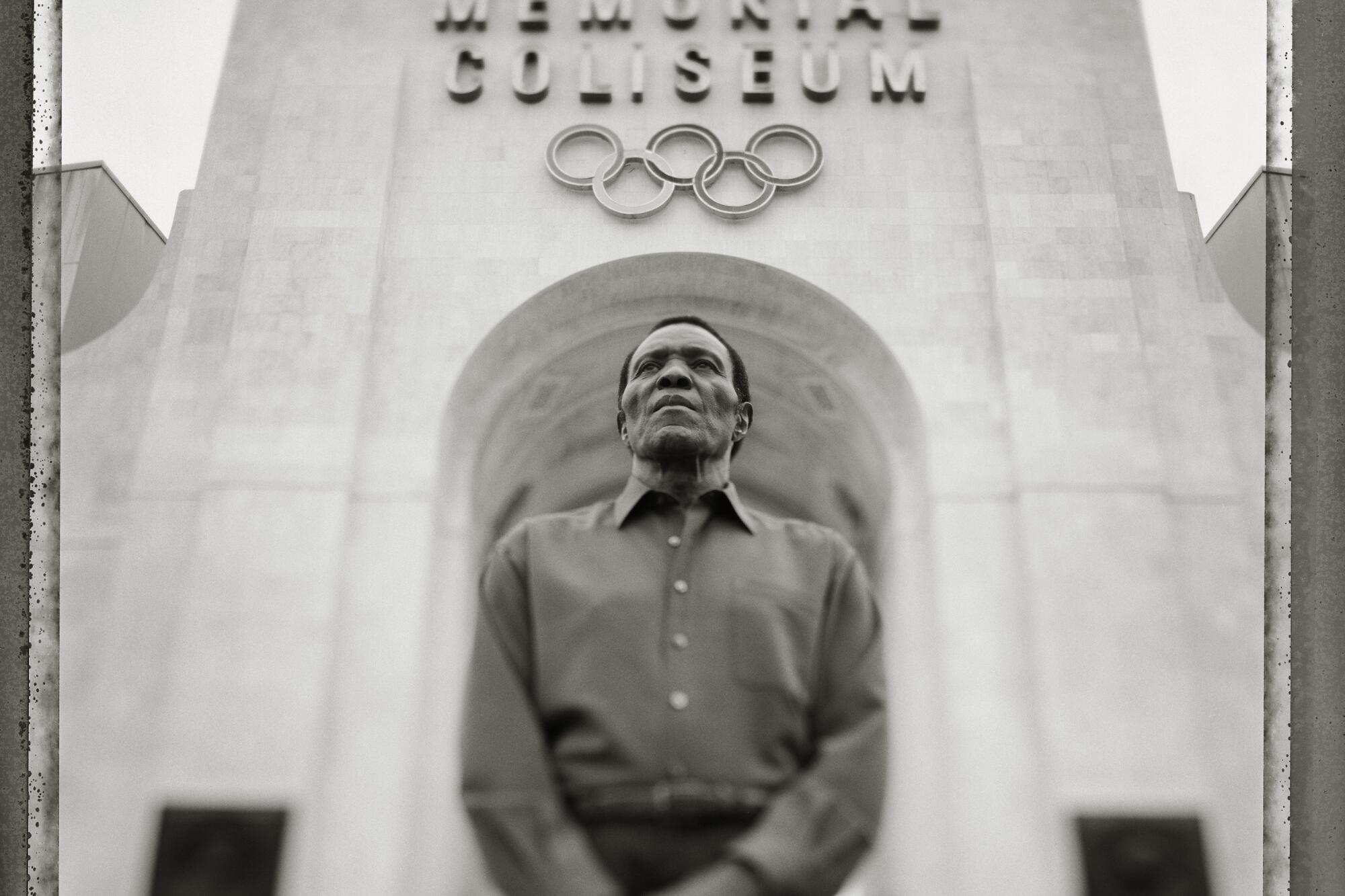 HE STEPPED UP: Rafer Johnson didn't know he would be the final torch-bearer until about 10 days before the 1984  ceremony.