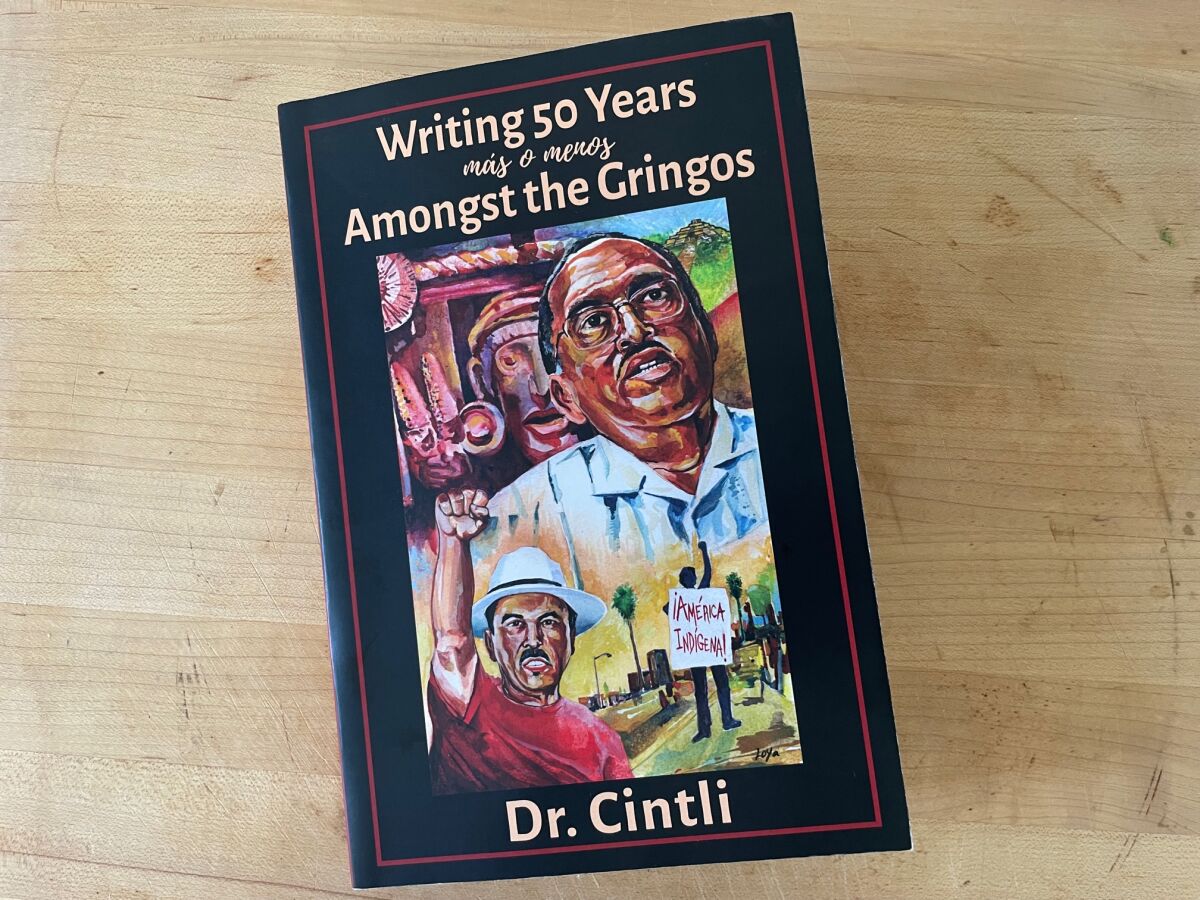 A book cover titled Writing 50 Years Amongst the Gringos