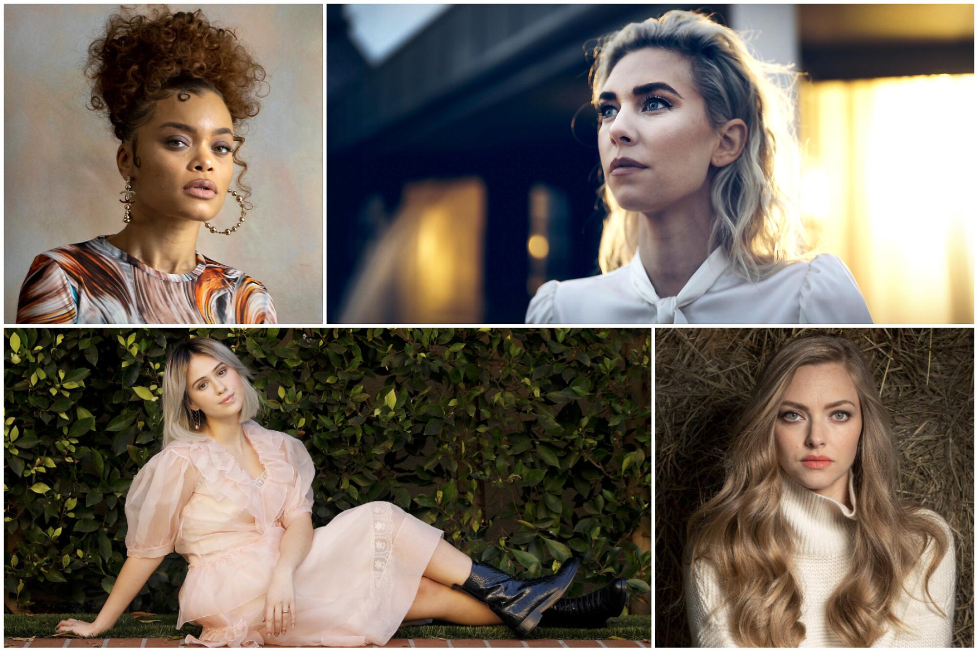 Andra Day, Victoria Kirby, Amanda Seyfried and Maria Bakalova.