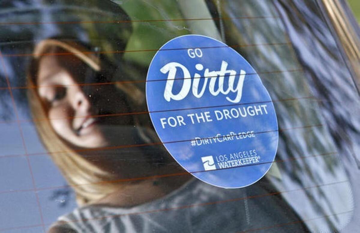 Burbank's fleet of cars and trucks will go unwashed for at least 60 days, as part of Los Angeles Waterkeeper's "Go Dirty for the Drought" awareness campaign.