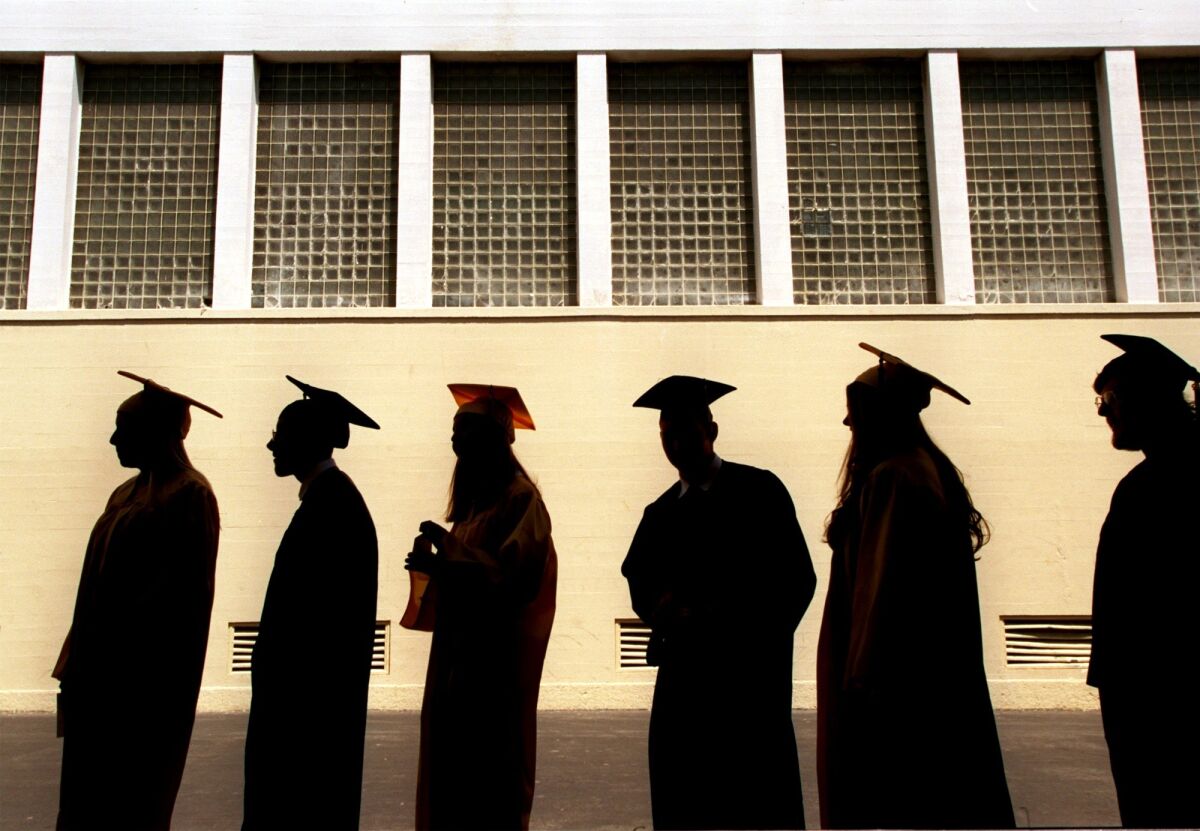 California's graduation rate was 81% in 2013-14, compared with Iowa's 90.5%.