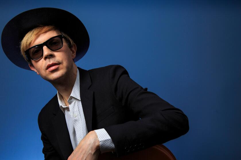 Singer and songwriter Beck, photographed at Capitol Records in 2014.