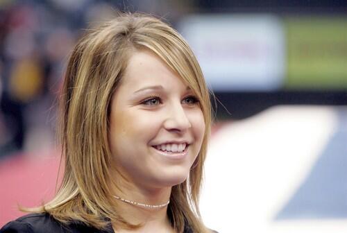 Carly Patterson attends the 2005 American Cup gymnastics competition in February of 2005.