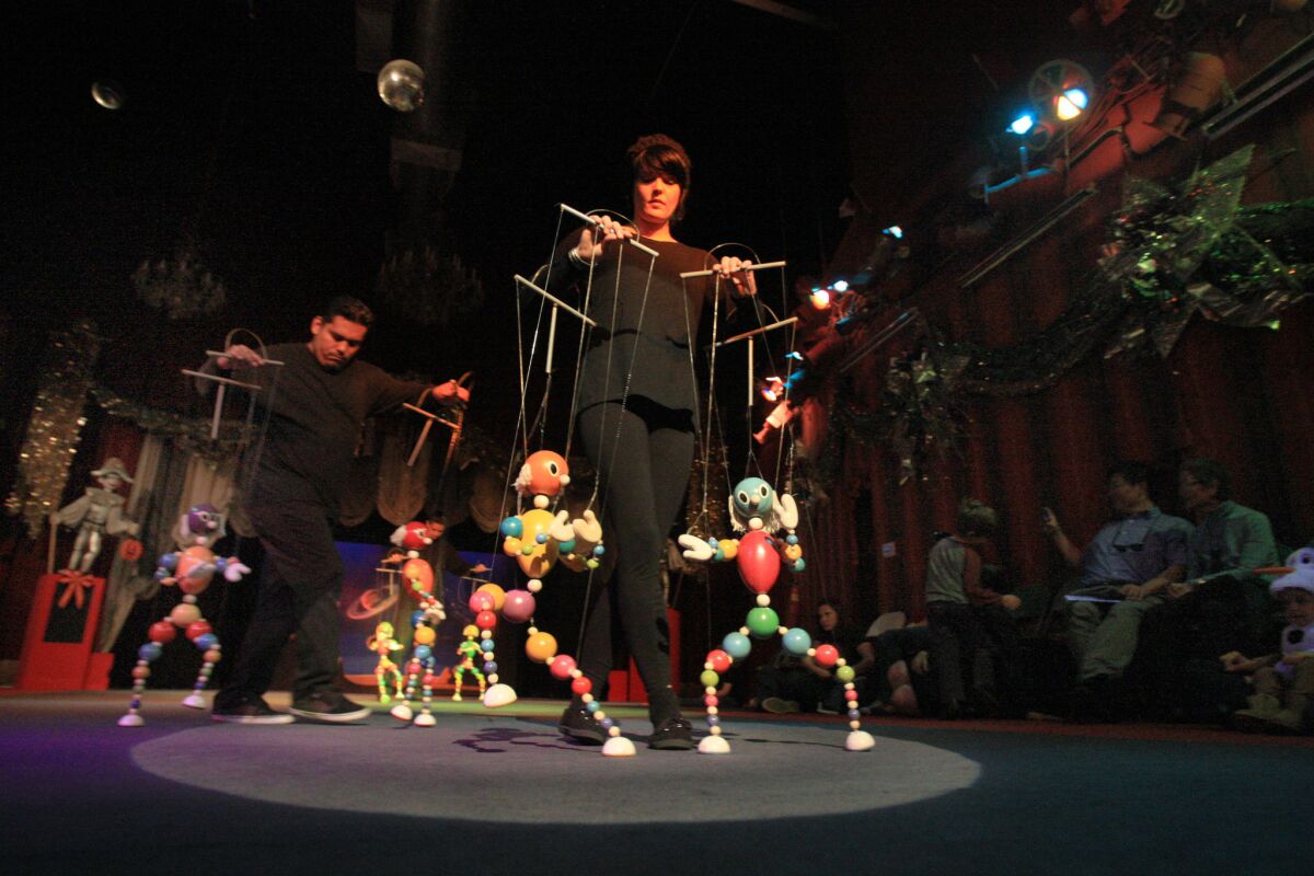 Performers from Bob Baker Marionette Theater will take part in “Family Day: Art Beyond Borders” at the Hammer Museum.