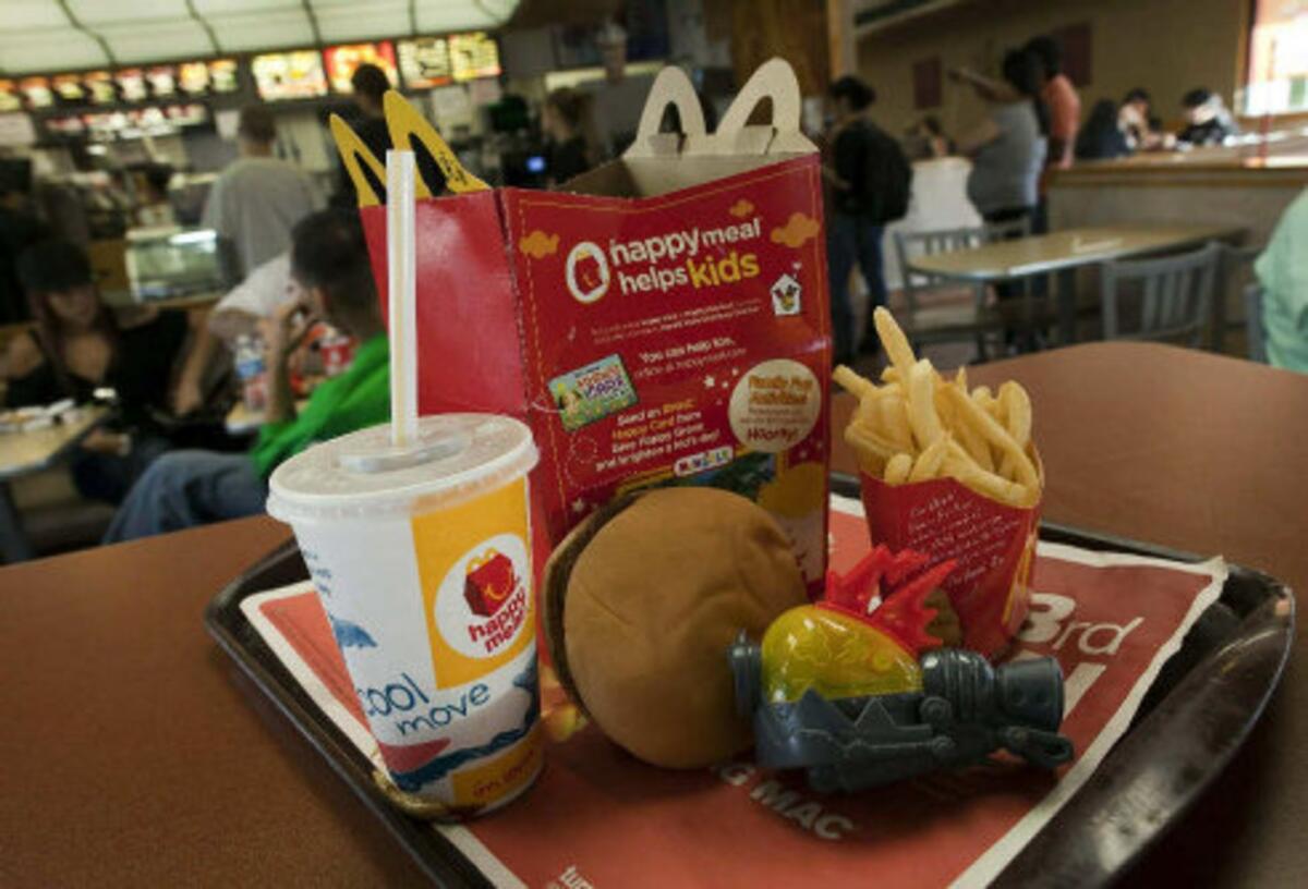 McDonald's announced that it will no longer promote soda for its Happy Meals and promote fruits and vegetables as sides to its combo meals instead of fries.