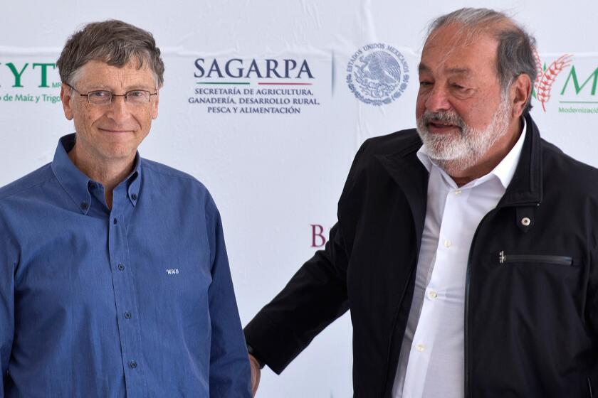 Topping Forbes' list of the world's wealthiest individuals is Carlos Slim, right, a telecommunications mogul from Mexico with a reported net worth of $73 billion. Tech mogul Bill Gates, left, came in second place, with a net worth of $67 billion.