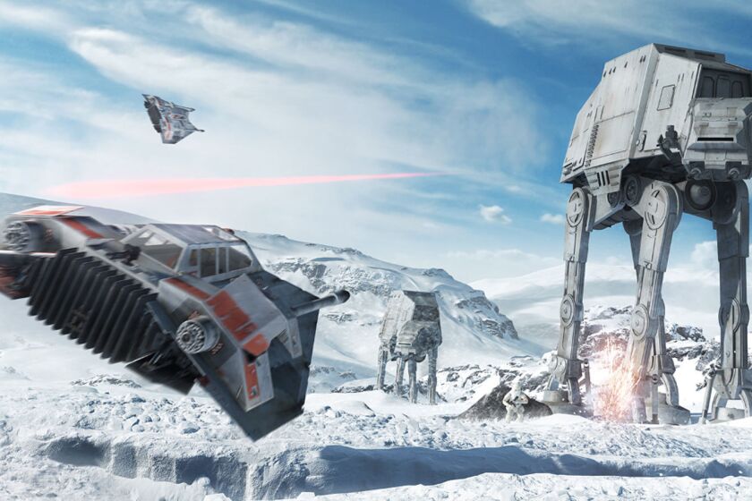 Players will visit familiar locales in "Star Wars Battlefront," including the snowy planet of Hoth.
