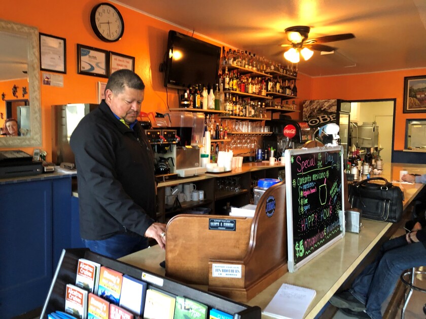 Restaurant owner Jose Arevalo says he could lose more than $10,000 because of the power being shut off.