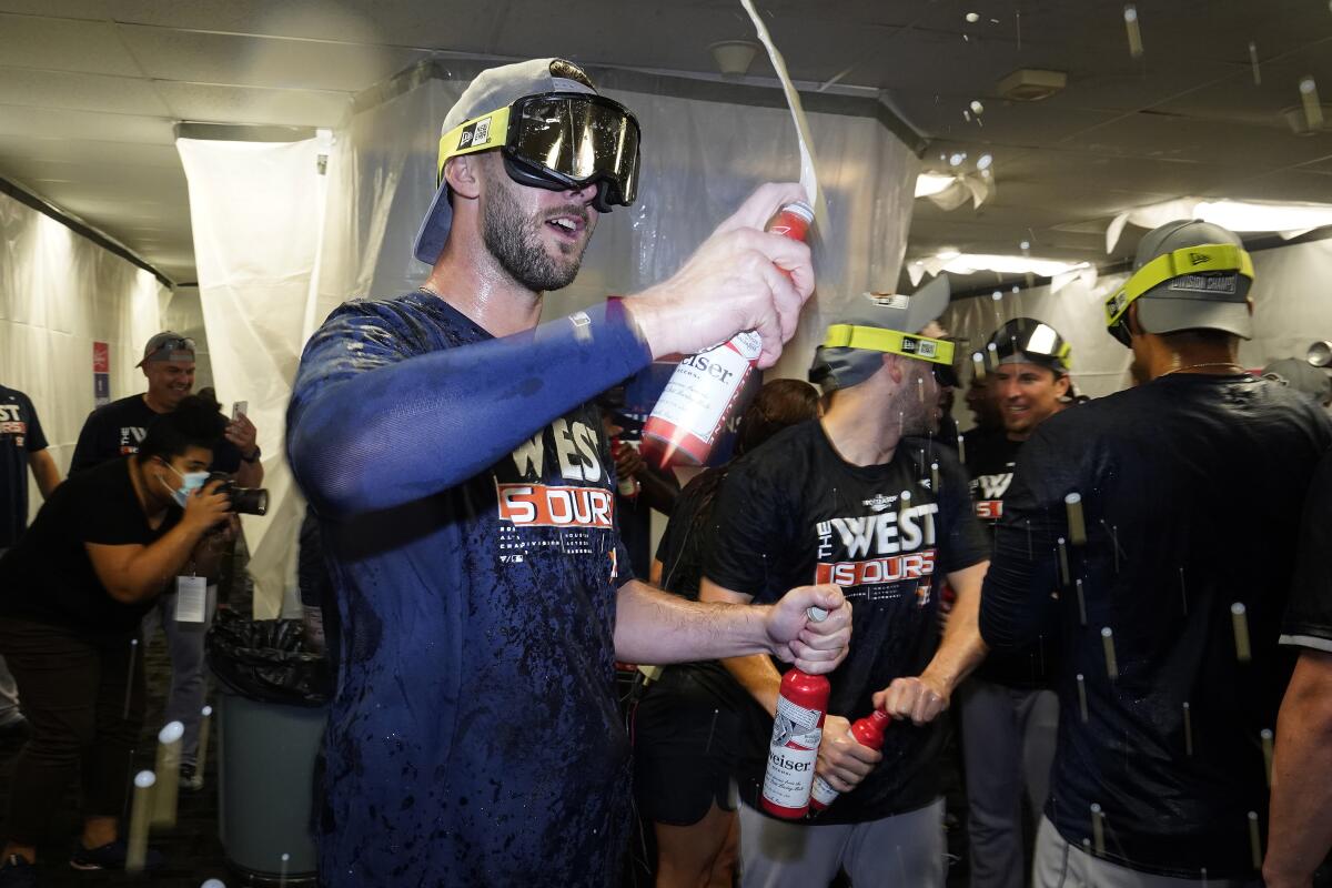 Astros clinch American League West title