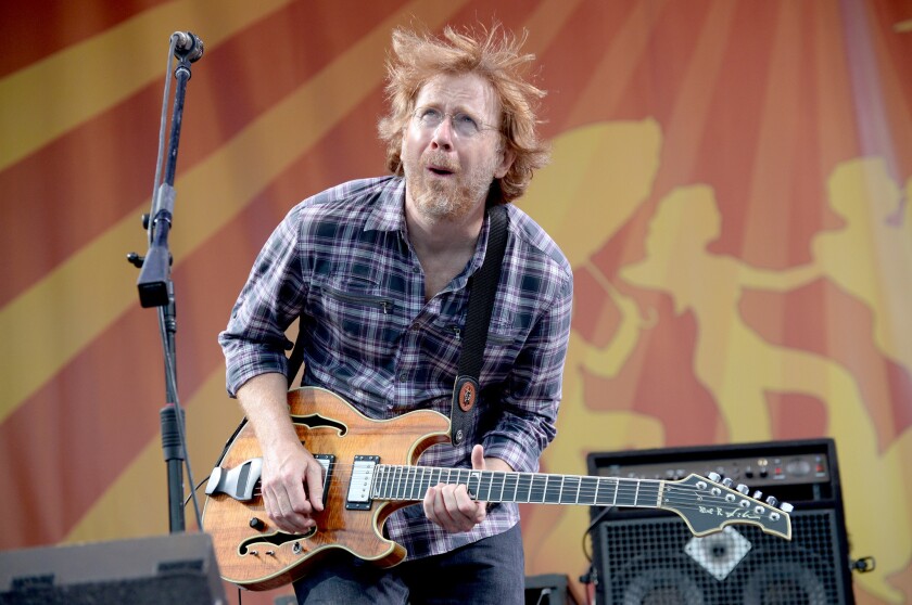 Trey Anastasio of Phish performs at the 2014 New Orleans Jazz & Heritage Festival in April.