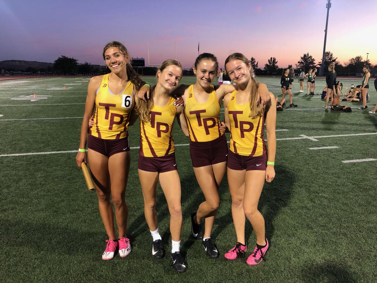 The girls 4x400 relay team included Tanna Schornstein, Dominika Janik, Kira Nikolaus and Karina Janik.