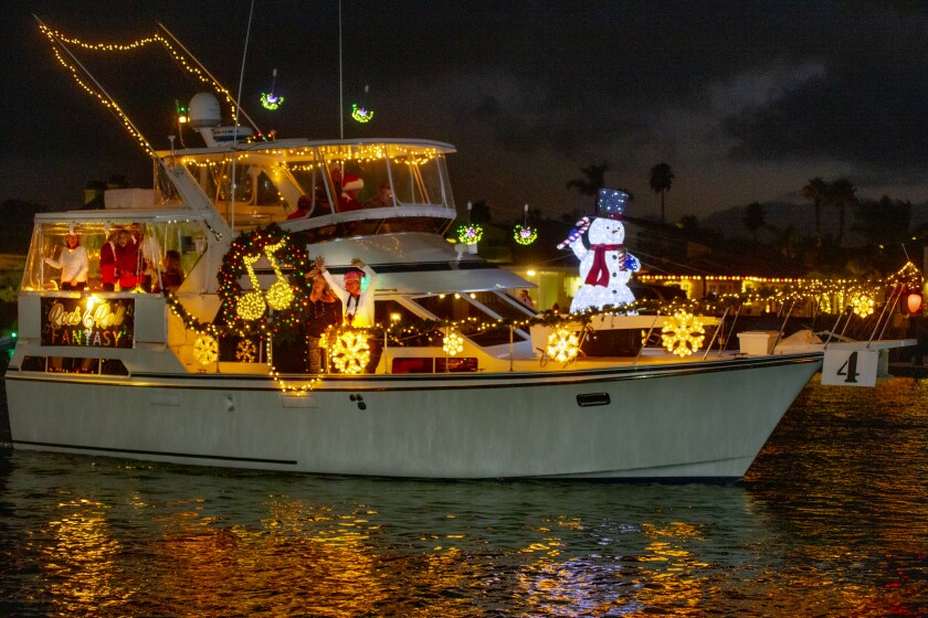 Huntington Harbour Boat Parade rocks in H.B. Los Angeles Times