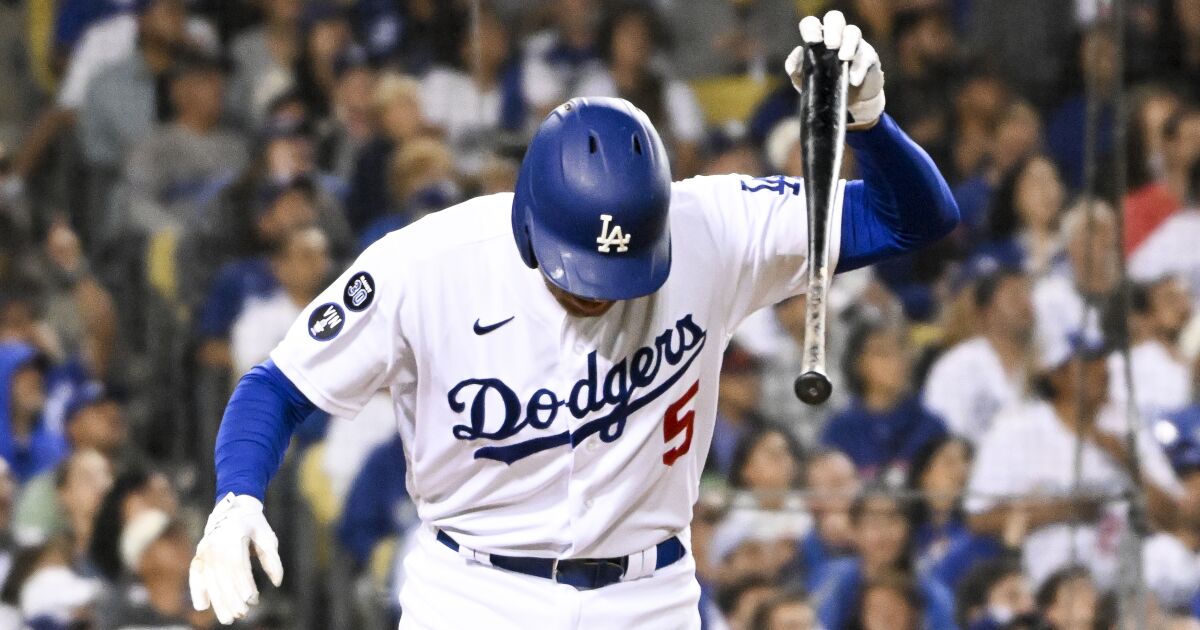 Dodgers bats again fall silent after third inning as Padres tie up NLDS