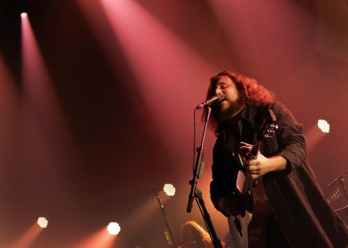 Jim James performs with My Morning Jacket at the Pantages Theatre in 2011.