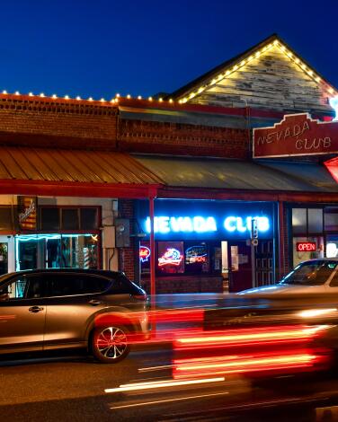 The Nevada Club stands on West Main Street in Grass Valley.