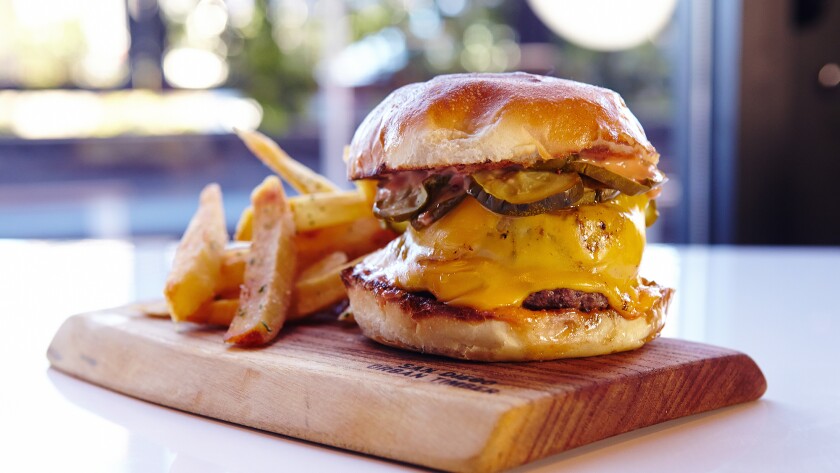 The In-N-Haute burger at Juniper & Ivy , in Little Italy, is San Diego's best all-around burger. 