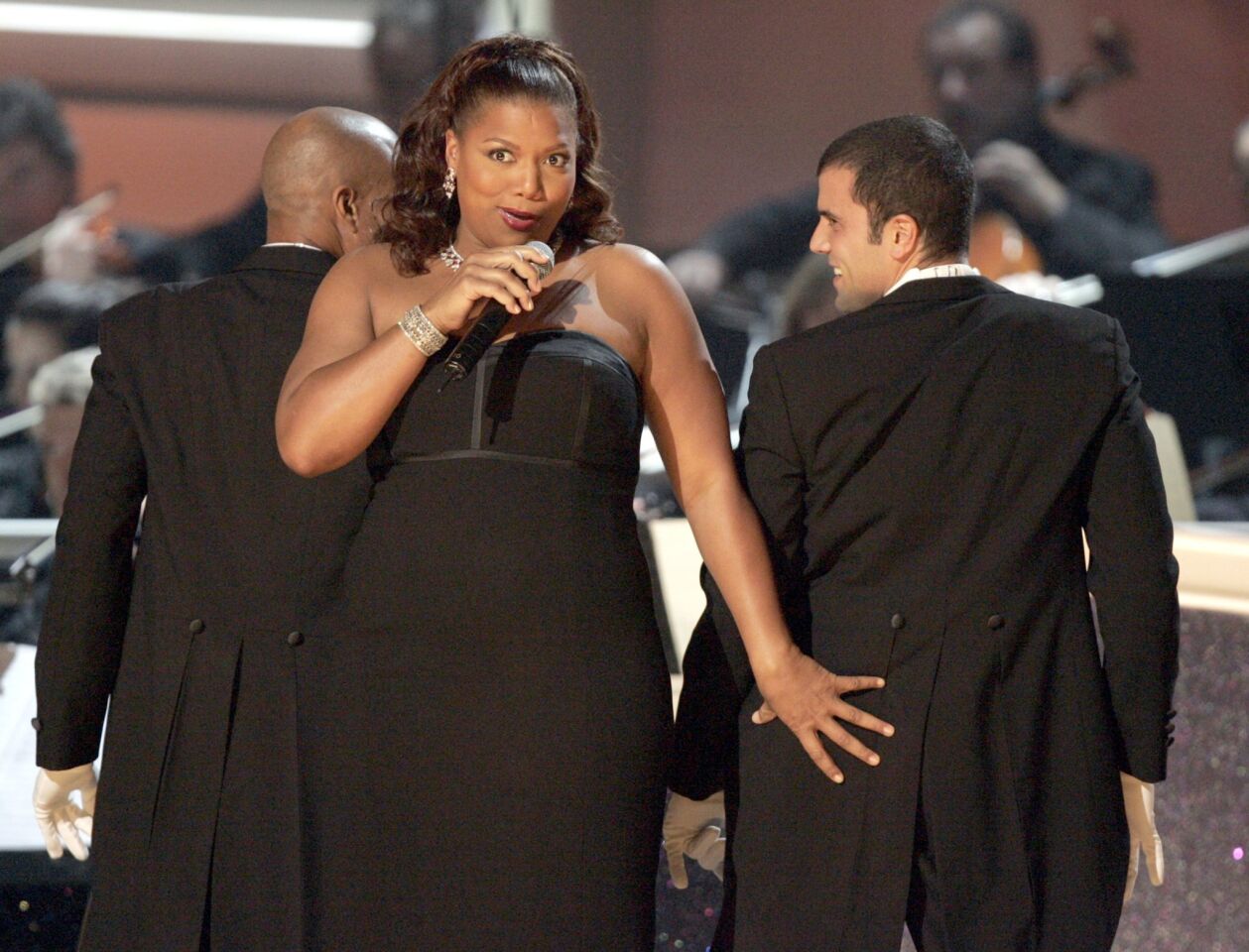 Latifah performed "Lush Life" and "Baby Get Lost" off her 2004 pop and jazz record, "The Dana Owens Album," at the 47th Grammy Awards.