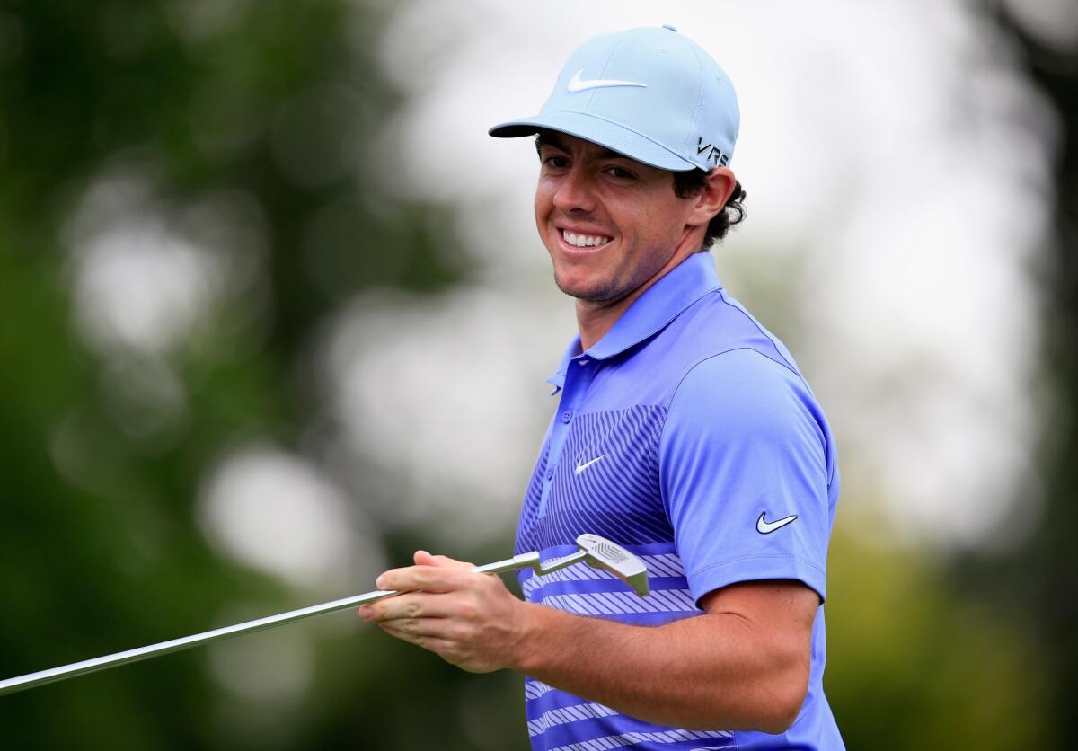 Rory McIlroy is tied for the lead at the BMW Championship in Cherry Hills Village, Colo after the first round with Jordan Spieth and Gary Woodland.
