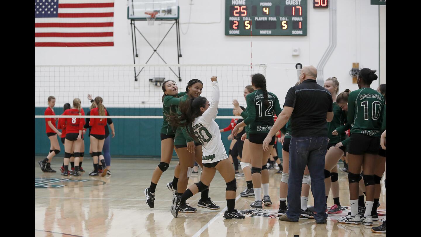 Photo Gallery: Costa Mesa High vs. Tustin girls' volleyball CIF Southern Section Division 5 first round game