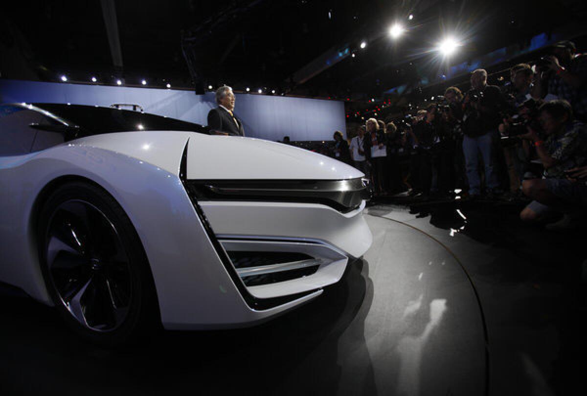 Honda unveiled the FCEV Concept car at the Los Angeles Auto Show.