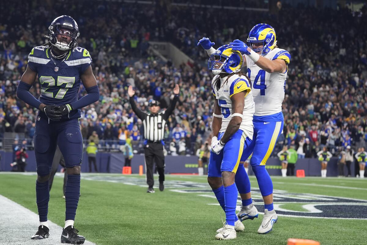 Rams overcome Puka Nacua to defeat Seahawks in overtime thriller - Los ...