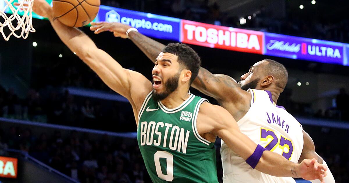 Les Lakers chutent face aux Celtics malgré les 40 points d’Anthony Davis