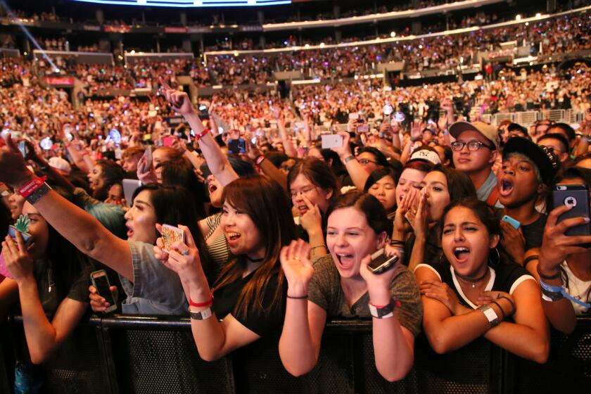Fans at KCON in L.A. in 2016.