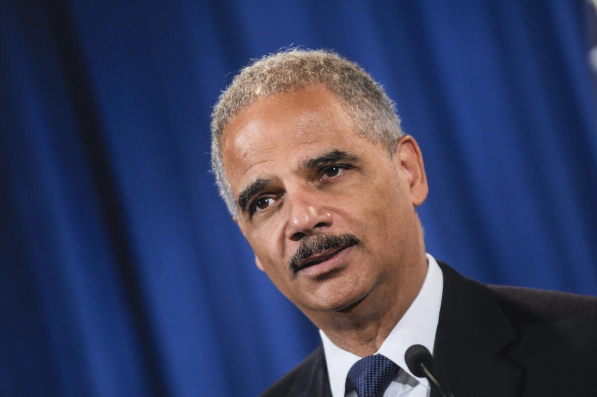 U.S. Atty. Gen. Eric H. Holder is to call for reduced drug sentences during a hearing Thursday.