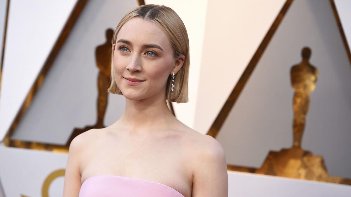 Saoirse Ronan in Calvin Klein By Appointment at the 2018 Oscars.