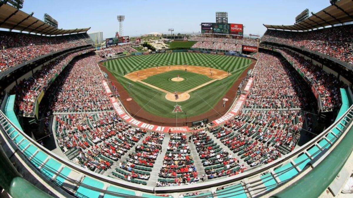 The sale of Angel Stadium in Anaheim is part of a corruption probe.