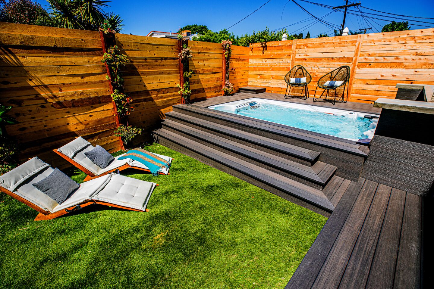 The secluded spa.