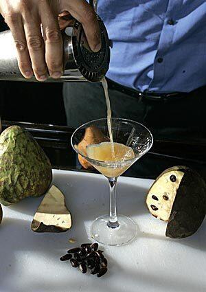 Cherimoya cocktail