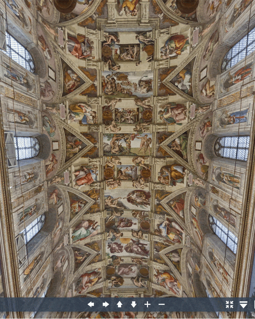 View of Sistine Chapel.