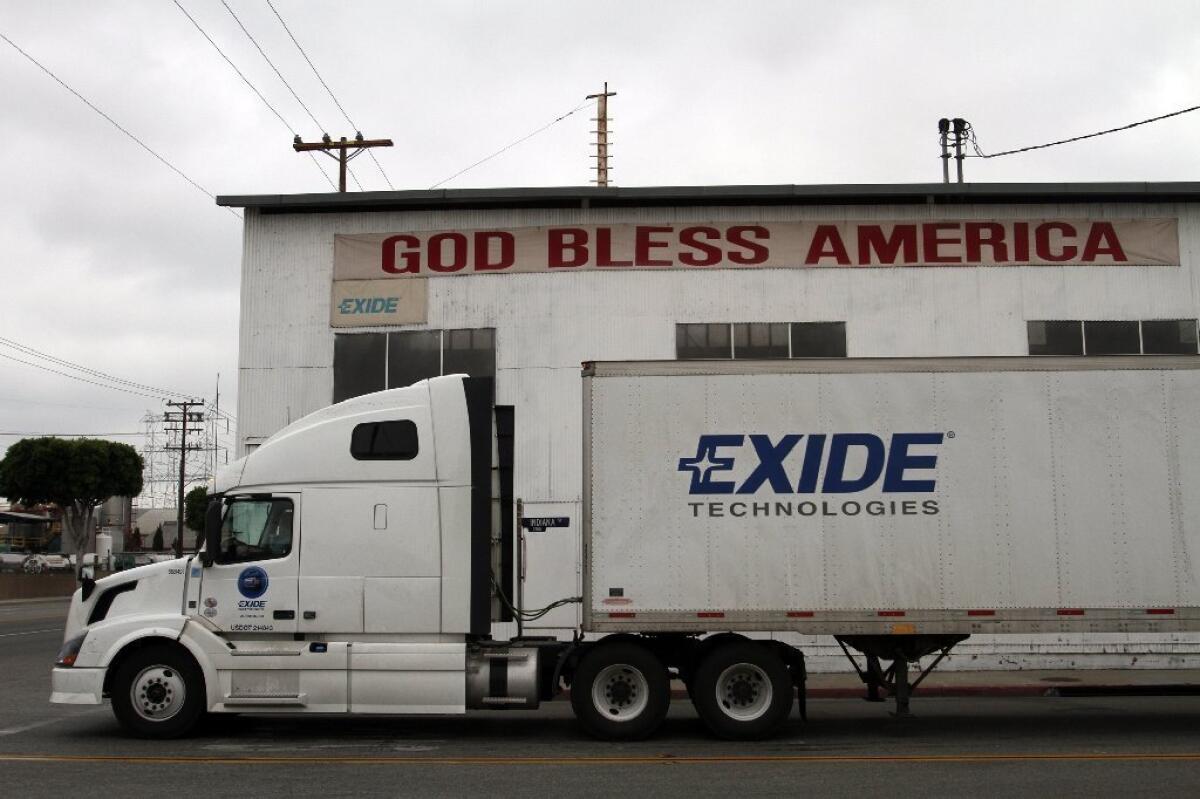 The state Department of Toxic Substances Control had tried to temporarily shutter the Exide Technologies plant in Vernon on the grounds that it posed "an unacceptable risk to public health."