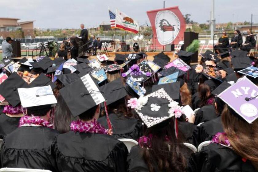 The 2023 graduation ceremony at Canyon Crest Academy.