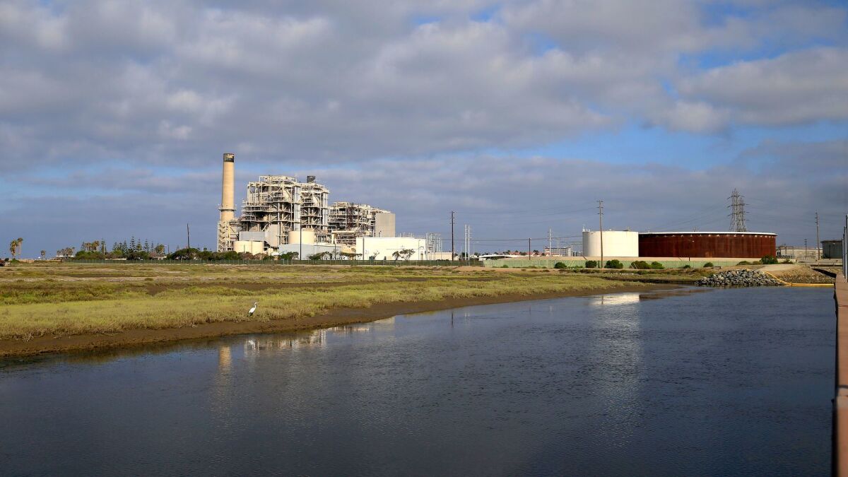  A view of the AES Huntington Beach Generating Station and the Magnolia Marsh Ecological Reserve. 