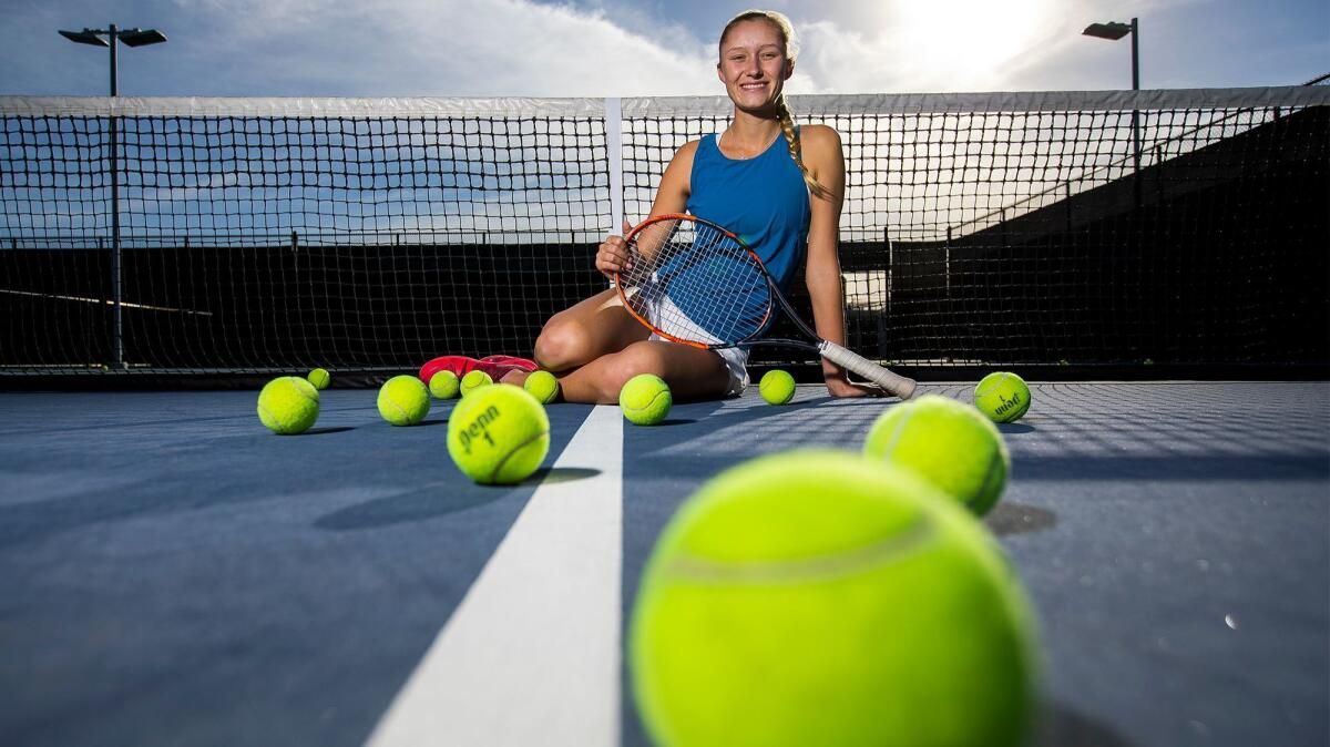 Corona del Mar High senior Danielle Willson, who went 59-4 in singles this season, is the 2017 Daily Pilot Dream Team Girls' Tennis Player of the Year.