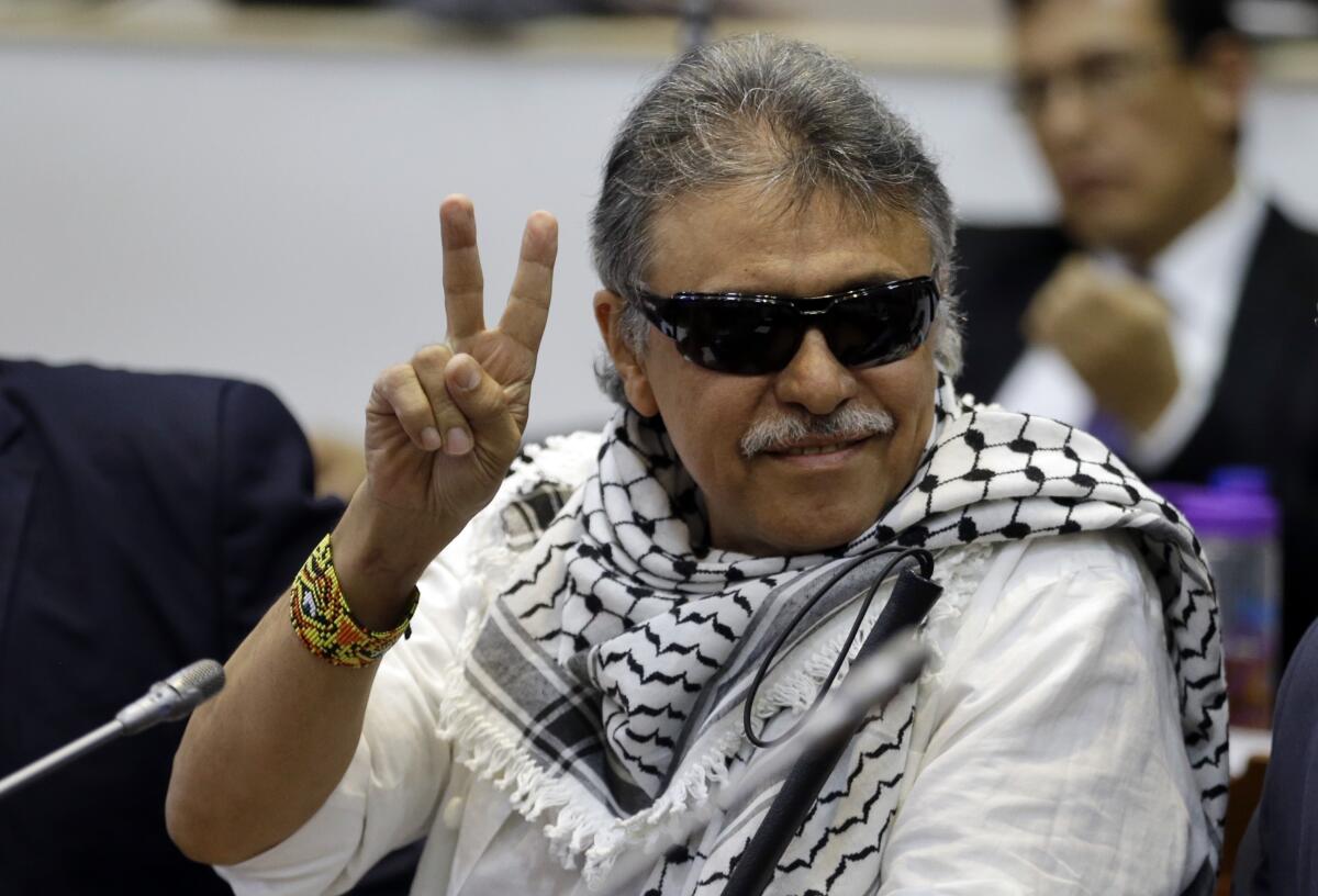 Colombian rebel Seuxis Hernandez, also known as Jesús Santrich.