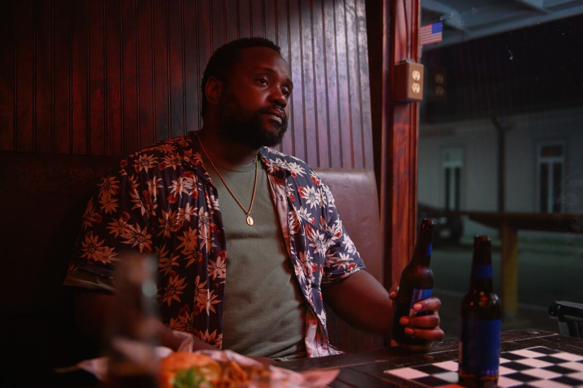 Brian Tyree Henry in the movie "Causeway."