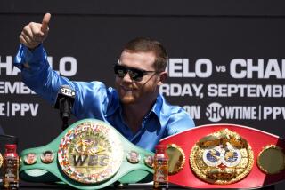 Undisputed super middleweight world champion Canelo ?lvarez, of Mexico, greets the crowd.