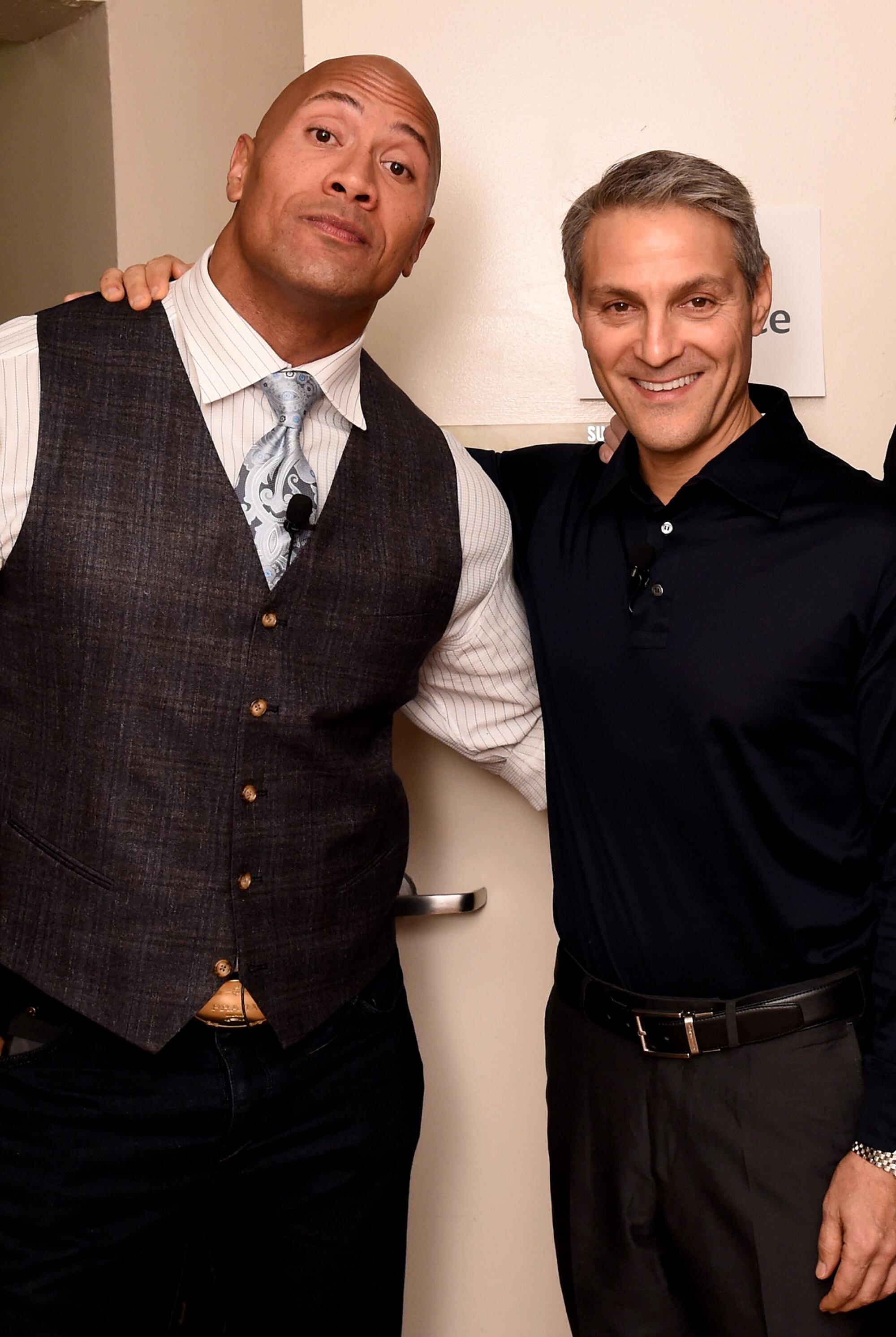 Dwayne "The Rock" Johnson and Ari Emanuel