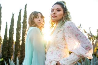 LOS ANGELES, CA - NOVEMBER 13: Fashion stylists and sisters, Ursula, left, and Rebecca Recinos, aka Sister Kokoro, in Los Angeles on Sunday, Nov. 13, 2022 in Los Angeles, CA. (Mariah Tauger / Los Angeles Times)